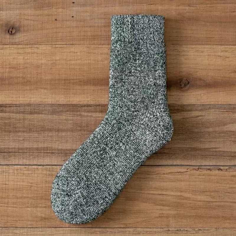 Men EU40-EU44 Thick warm crew winter wool blend thermal socks 6 Pairs S38